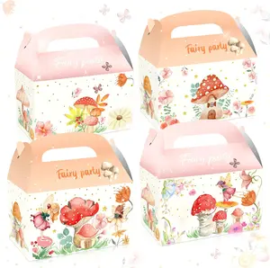 12 PCS Fairy Party Favor Boxes Butterfly Themed Treat Gift Boxes for Girls Birthday Party Baby Shower Supplies Garden Theme Decorations