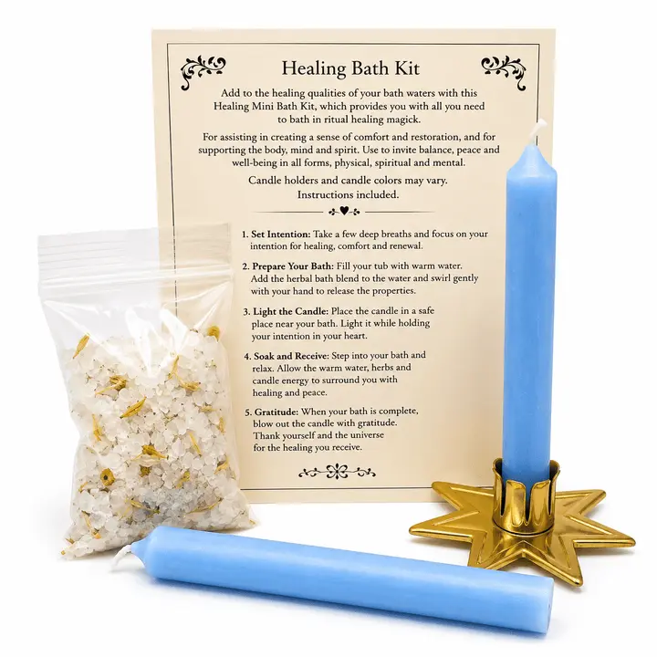 Healing Ritual Bath Kit | Spiritual Bath Set for Renewal & Wellness
