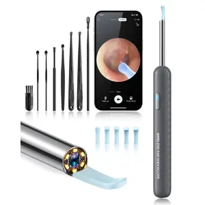 Ear Wax Removal Tool With Camera, 1 Set Portable Type-C Rechargeable Ear Cleaner, Waterproof Endoscope Ear Cleaning Tool, Christmas Gift, Winter Gift Set, New Year Gift, Stocking Fillers