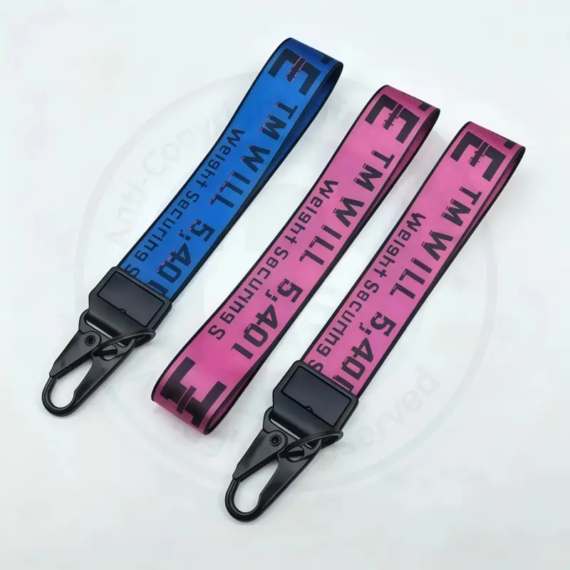 Nylon Car Keychain with Webbing Wrist Strap Keyring, Cute Lanyard for Car Keys & Bag Decoration, Stylish Daily Fashion Accessory, Keychain For Car Keys