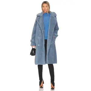 LAMARQUE Malani Coat in Smoked Blue