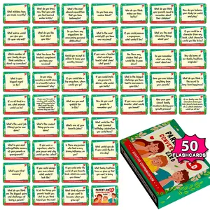 50 Conversation Cards for Family Gatherings, Parent-Child Interaction Cards, Greeting Cards, Warm Parent-Child Time, Interactive Cards