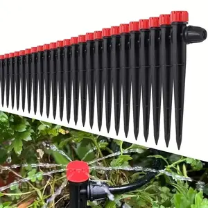 8-hole Adjustable Ground Insertion Sprinkler, 50pcs 360 Degree Automatic Flower Sprinkler, Suitable for Garden Lawn Pot Irrigation Sprinkler