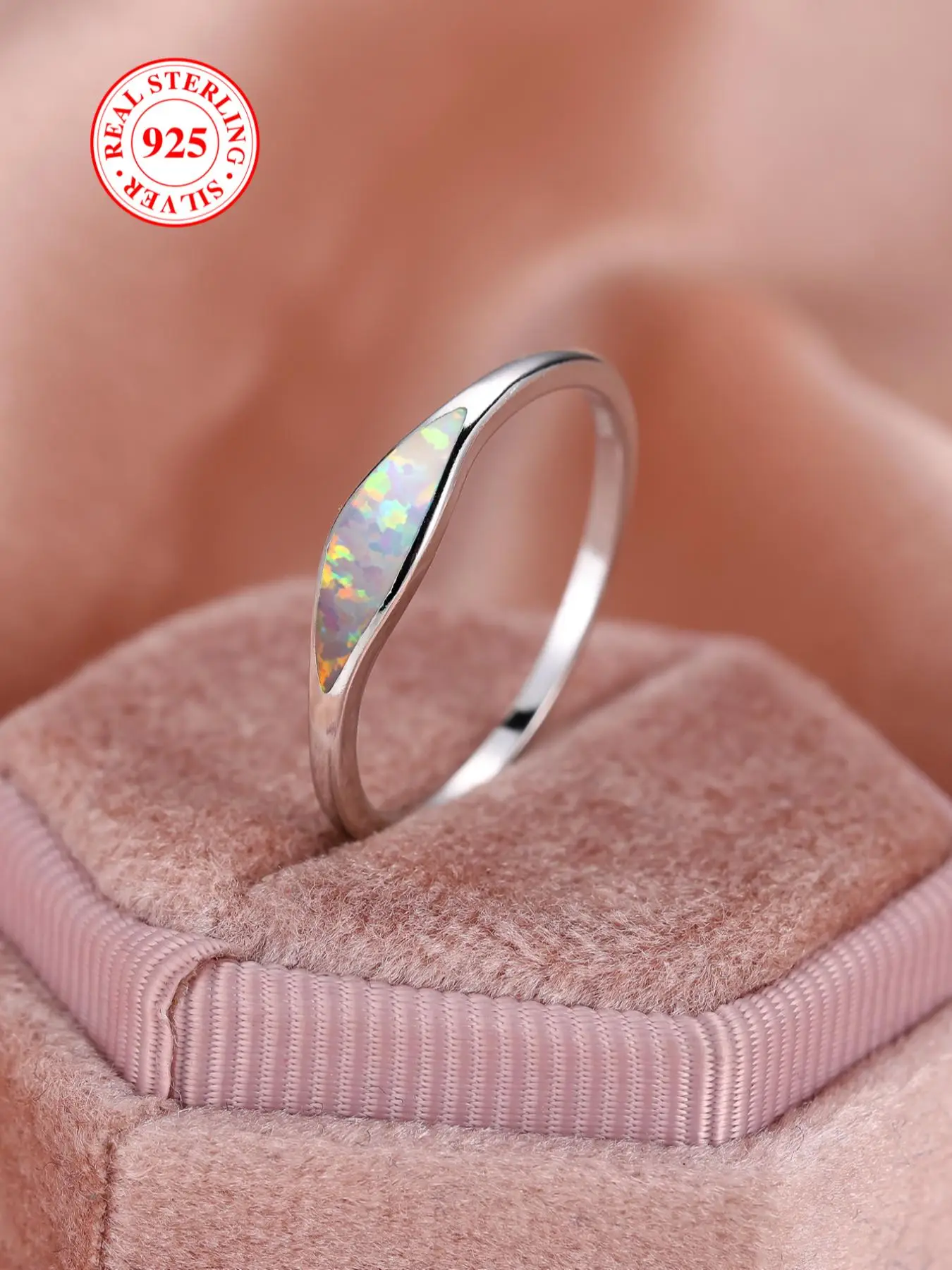 S925 Sterling Silver Ring, Simple Style Ring for Women & Girls, Trendy All-match & Exquisite Jewelry for Birthday Gift, Valentine's Day, Gift