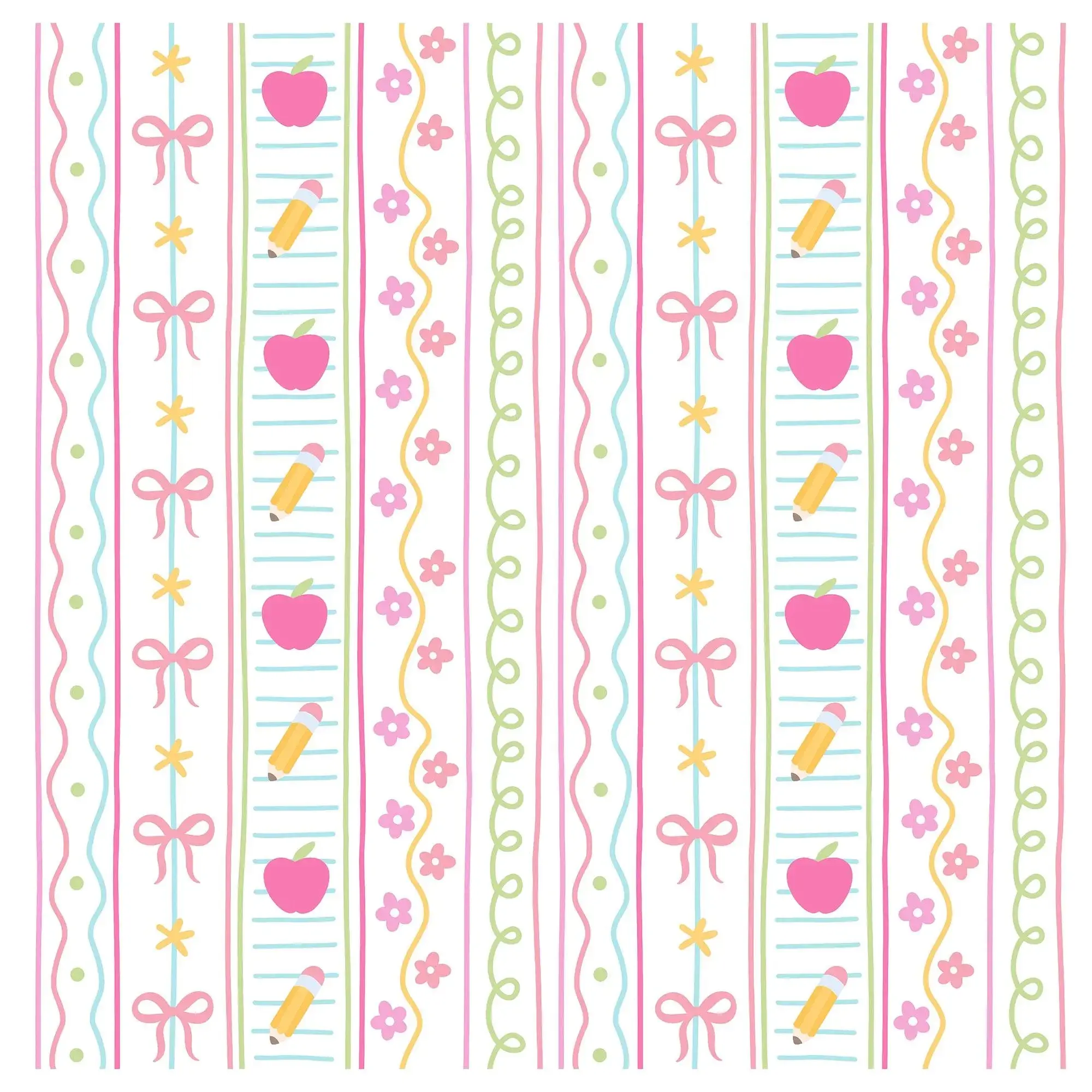 Preppy School Seamless Pattern, Teacher Stripes, notebook wrapping paper, book wrapping paper, gift wrapping paper