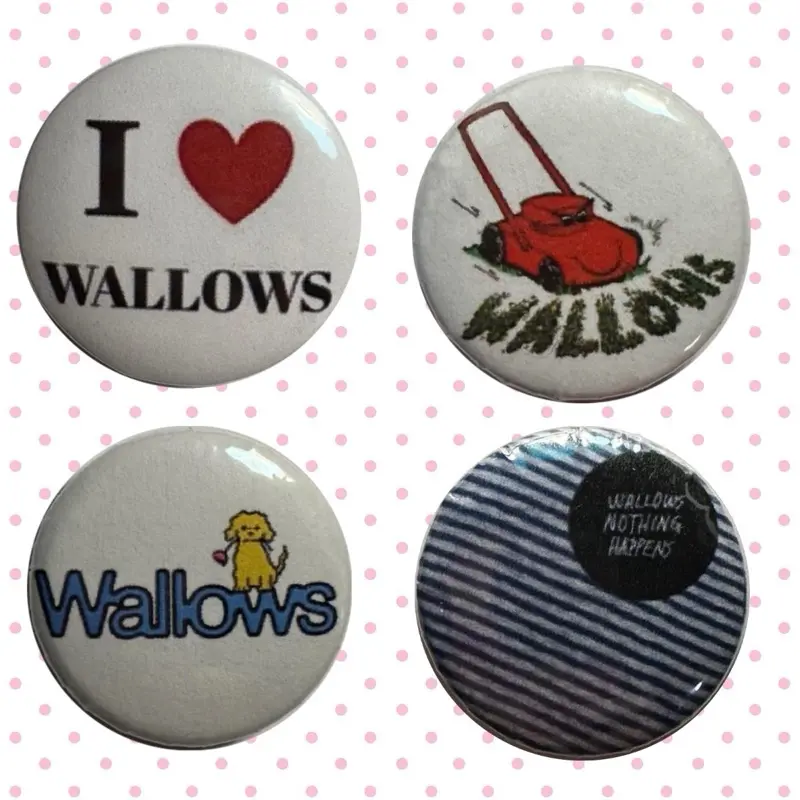 Handmade wallows merch 1.25 inches Pin Button Badge pinback buttons pins - wallows band - nothing happens album