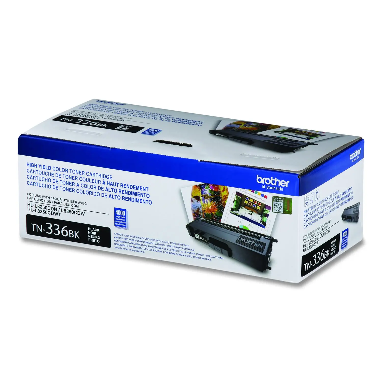 Brother Genuine TN336BK High Yield Black Toner Cartridge