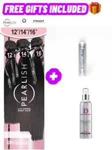 Sensationnel Pearlish Human Hair Bundles 3-Pack (Free Gifts Included)
