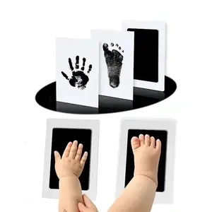 Baby Hand & Footprint Ink Pad Gift Set , Baby Shower Party Gift, DIY Baby Footprint Kit, Baby Souvenirs, Pets Paws Imprint Kit, Family Memorial Gifts, Valentines Gift for Her