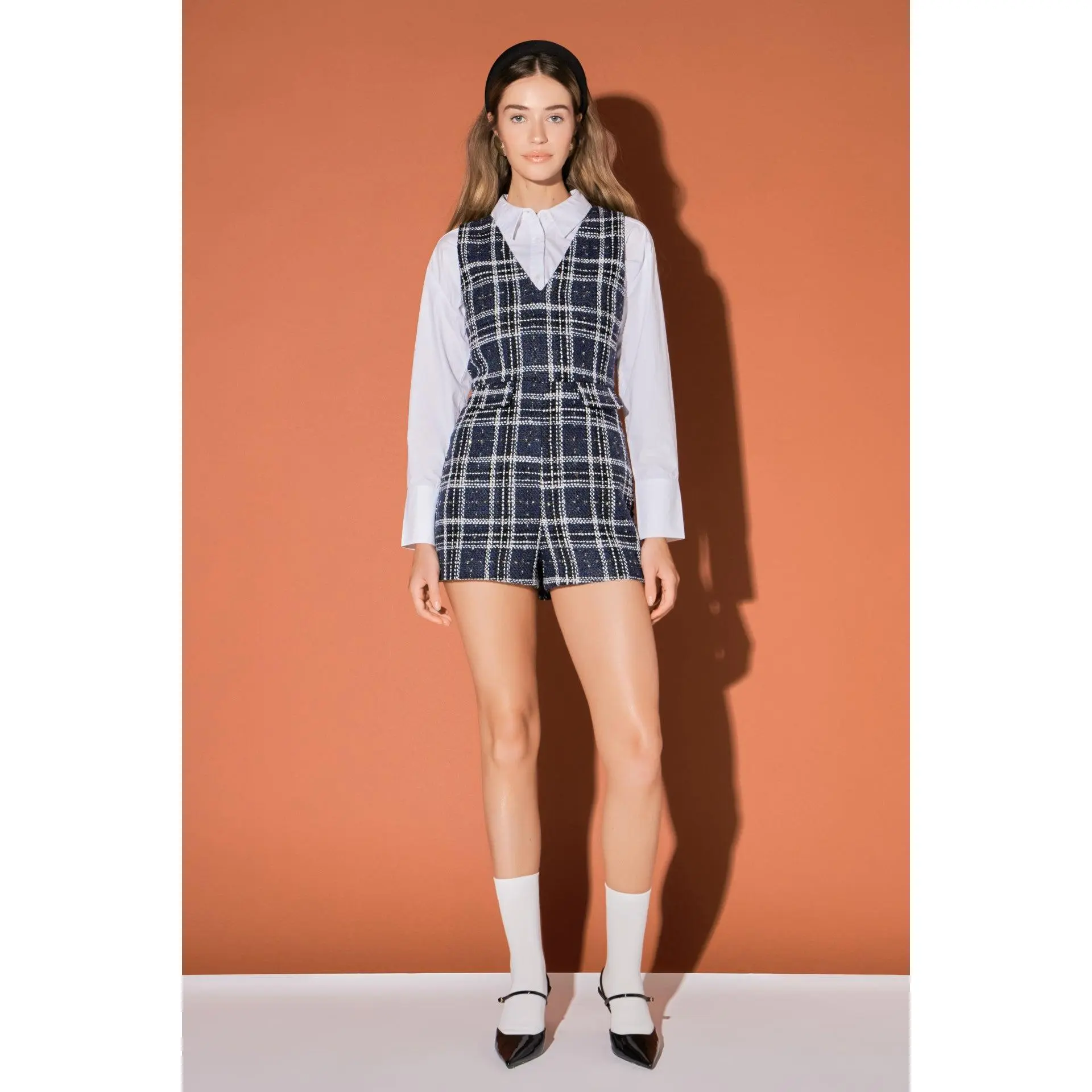 Tweed Romper