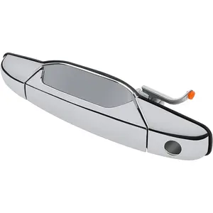 Exterior Chrome Door Handle, Front Driver Side - Compatible with 2007-2013 Chevy Silverado Suburban Tahoe GMC Sierra Yukon Cadillac Escalade - Replace 20828258, 22738721, 25960525, 84053434
