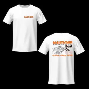 Nautique Boat Co Shirt – Vintage 1925 Boat Graphic Tee, Surfing Riding Skiing Shirt, Retro Marine Apparel, Men’s & Women’s Tops