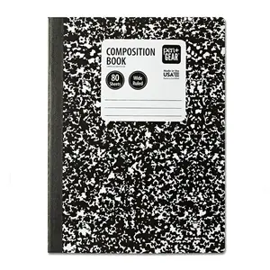 Marble Composition Book - Wide Ruled, 80 Sheets, 9.75 x 7.5 for School or Office Use