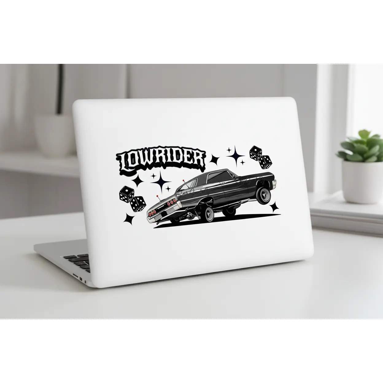 Black Lowrider - UVDTF Wrap for cups/hard surfaces sticker