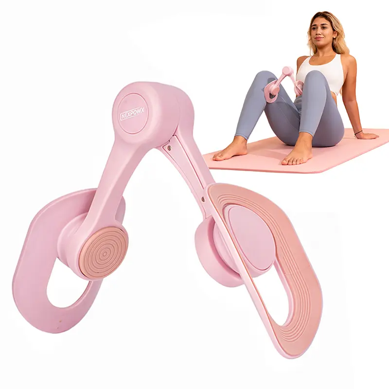 Nexpowx Thigh Trainer, Kegel Exerciser for Women Portable Pelvic Floor Trainer Home Workout Gear to Strengthen Inner Thighs Legs and Arms Fitness Equipment hip abductions Healthcare Tool Stretch Gym Muscle Posture Aid