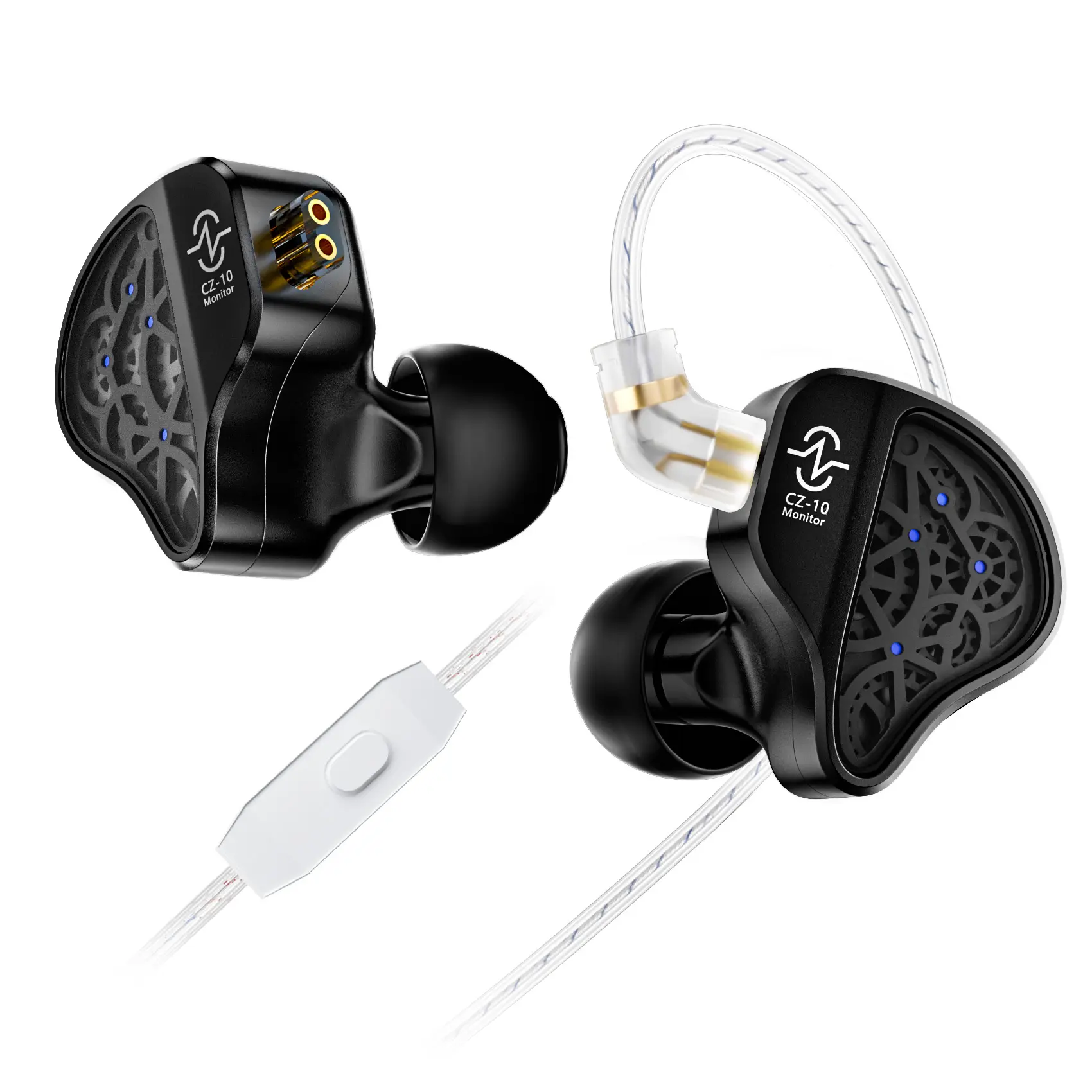 CCZ CZ10 TianGong Hybrid IEM Earphones, 1DD+4BA Drivers, Metal Shell, Detachable Cable, Wired In-Ear Earbuds for Music & Gaming