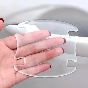 Car Door Handle Protective Film, Transparent Waterproof Car Door Handle Protector, Invisible Scratch Protector for Car Door Handle, Car Accessories