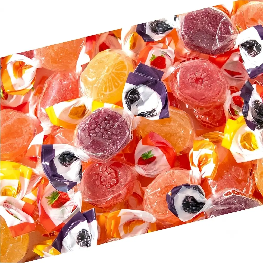 Italian Fruit Jelly Candy Dye Free Candy 1 Lb Bag | Lemon Strawberry Orange Blackberry Naturally Flavored Vegan Candy