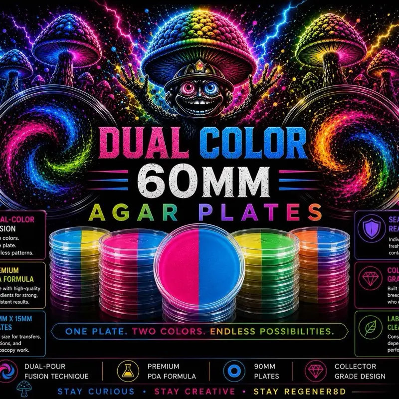 20-60mm multi color agar plates️