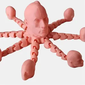 3D-Printed “The Rocktopus” Funny Octopus Fidget Toy