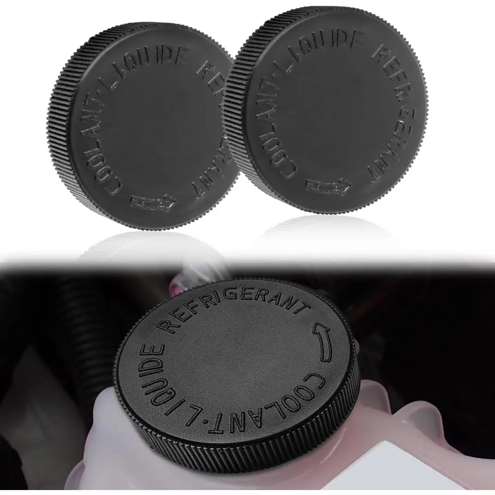 2PCS Engine Radiator Coolant Water Tank Black Reservoir Cap For Infiniti,Nissan,Renault, OEM# 21712-79900