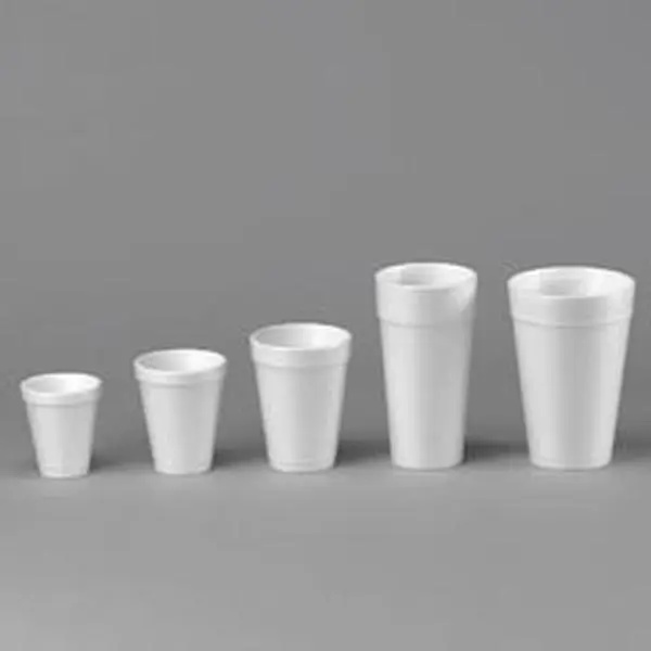 Dart DCC 20J16 20oz Disposable Big Drink Styrofoam Cup, Temperature-Keeping Disposable Tableware for Cappuccino Lovers, Coffee Lovers, Hot/Cold Drinks, Home & Festive Parties, Styrofoam Cups