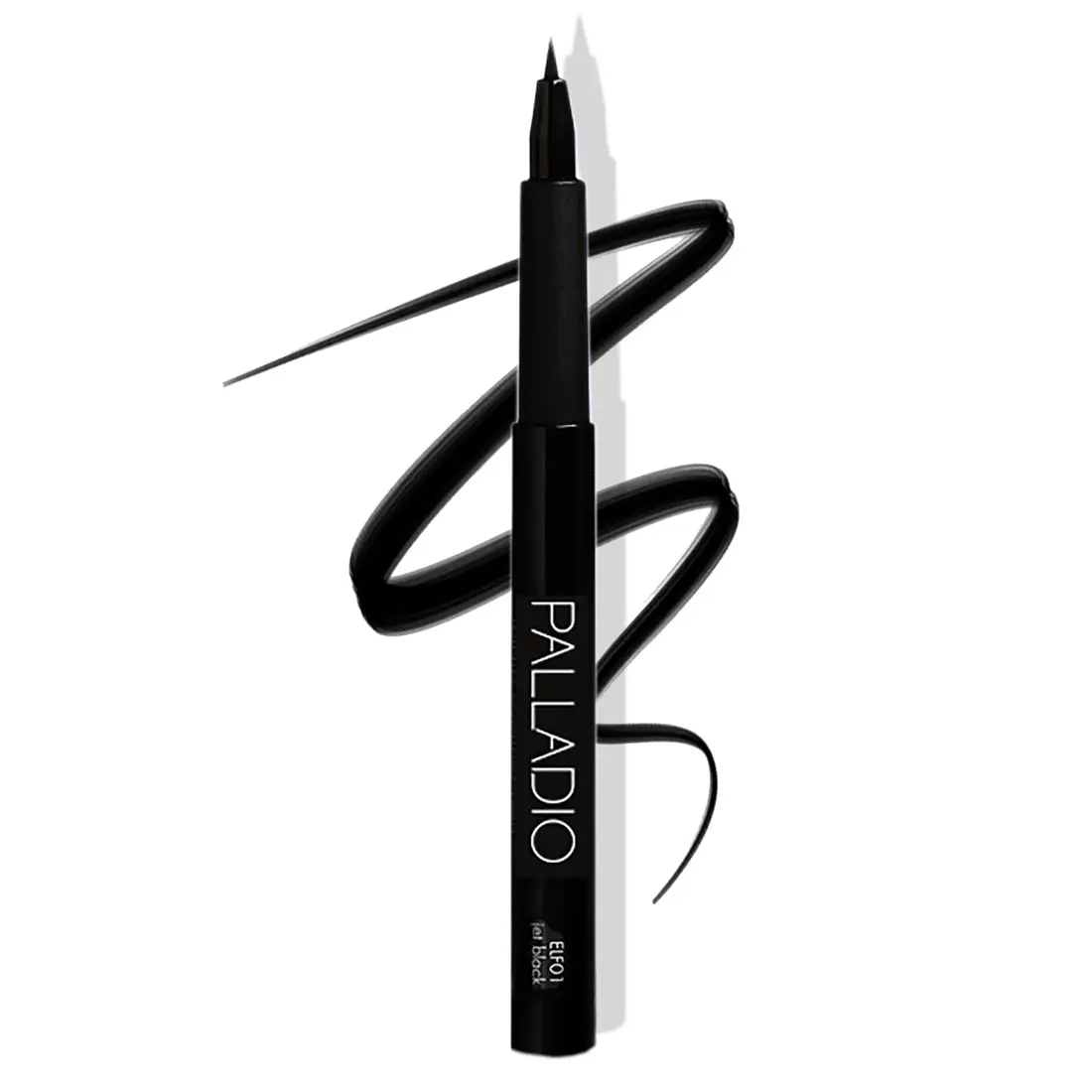 Palladio Felt-Tip Eyeliner Ultra Fine Liner - Quick Drying, Waterproof, Long Lasting Application, Intense Jet Black Color, Smooth Finish