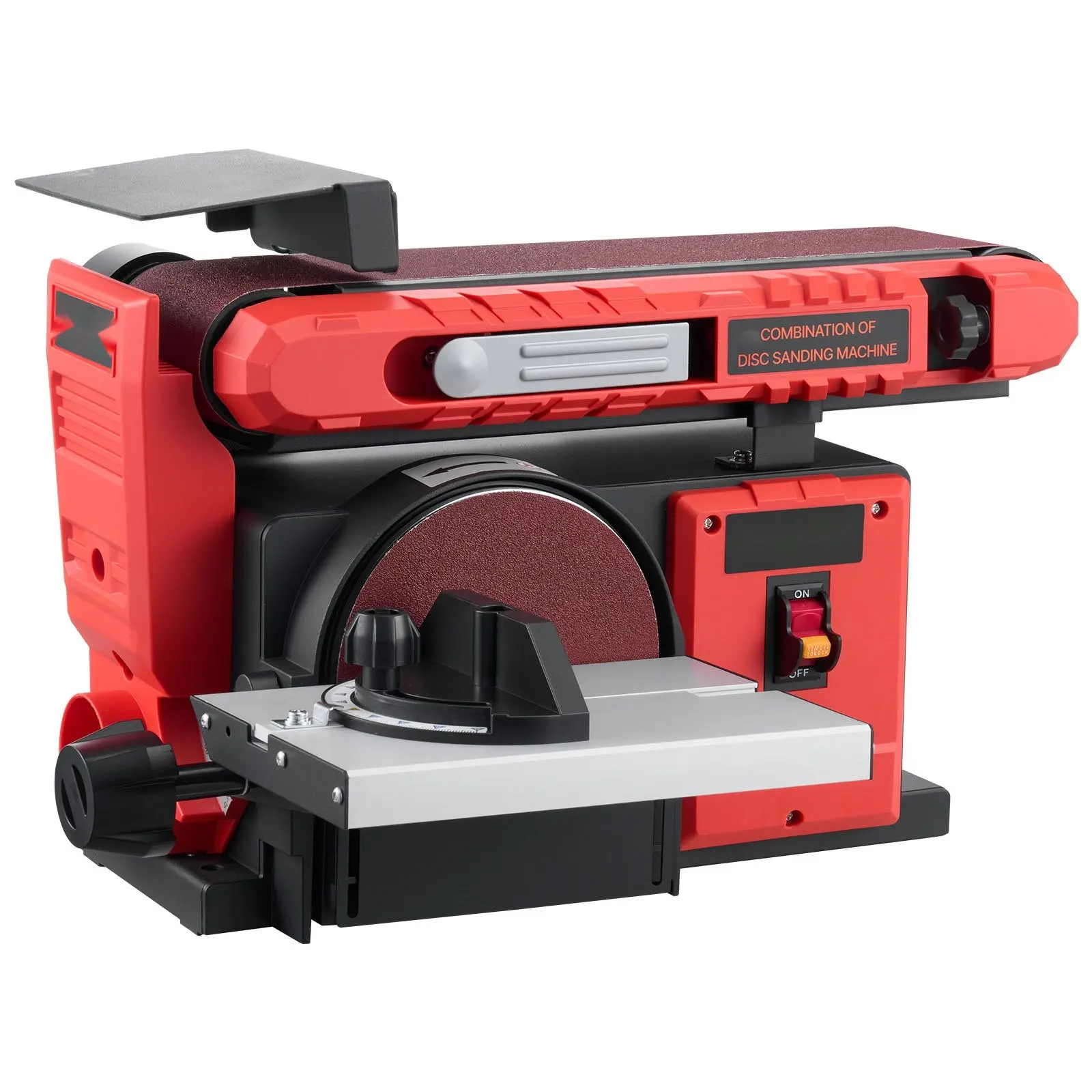6" Disc Sander And 4" X 36" Belt Sander Combo, 400W Power Tool For Woodworking, Knife Sharpening, And DIY Projects, Belt Disc Sander Machine With Adjustable 0-45° Worktable, Dust Collection Port, Benchtop Shop Tool