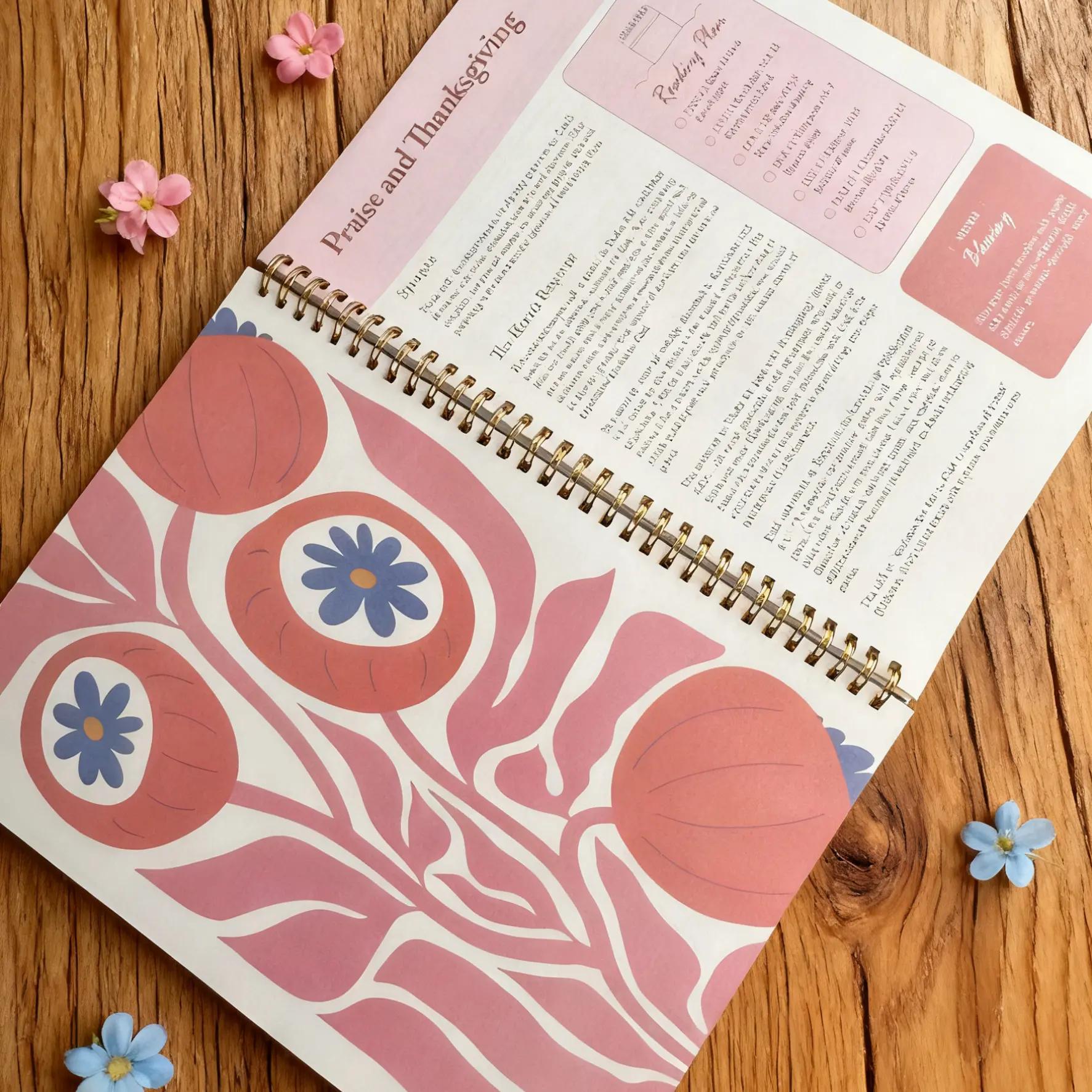 Bible Study Planner Notebook (1-Year) | Weekly Scripture & Reflection Journal for Personal Devotion, Church Groups & Faith Gifts 2026#Mother's Day #SummerVibes