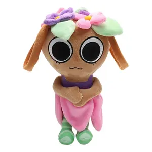 Dainty Stuffed Toys Sweet Flower Girl Plush Figure, Cuddly Big-Eyed Stuffed Doll, Ideal for Gifting