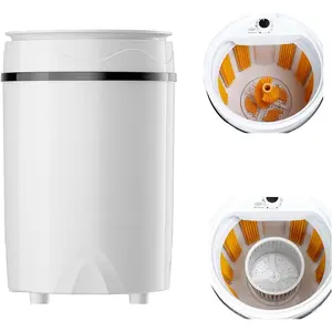 Portable shoe washer; semi-automatic mini washing machine with three functions: shoe washing/clothes washing and dehydration; PA soft bristles for deep cleaning, compact and lightweight, shoe bag washing machine, specially designed for shoe cleaning