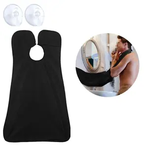 Beard Shaving Bib - Facial Hair Trimming Catcher for Men, Grooming Apron Cape