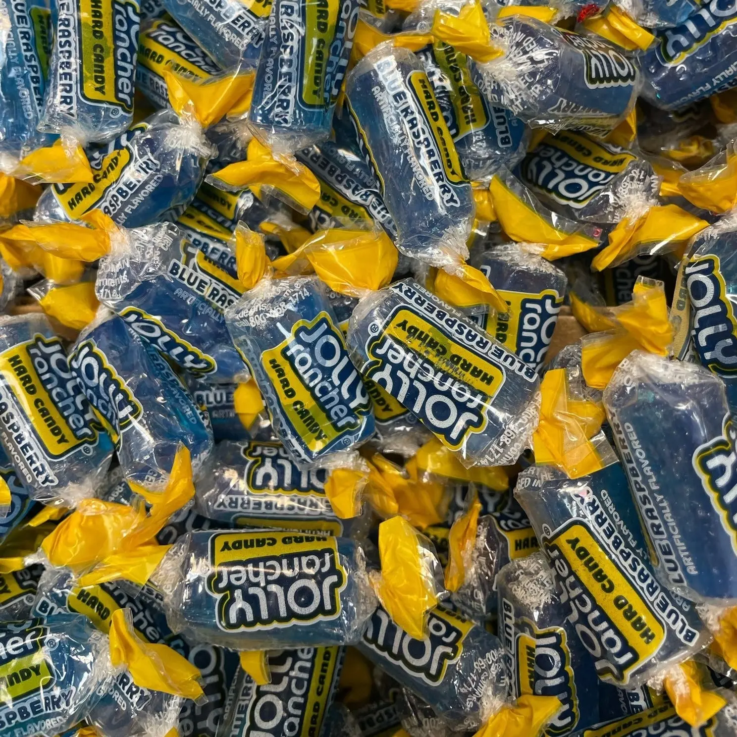 Blue Raspberry Hard Candy - Sweet and Hard Candy with Blue Raspberry Flavor - 8 oz Candy Bag Snack Bonbon