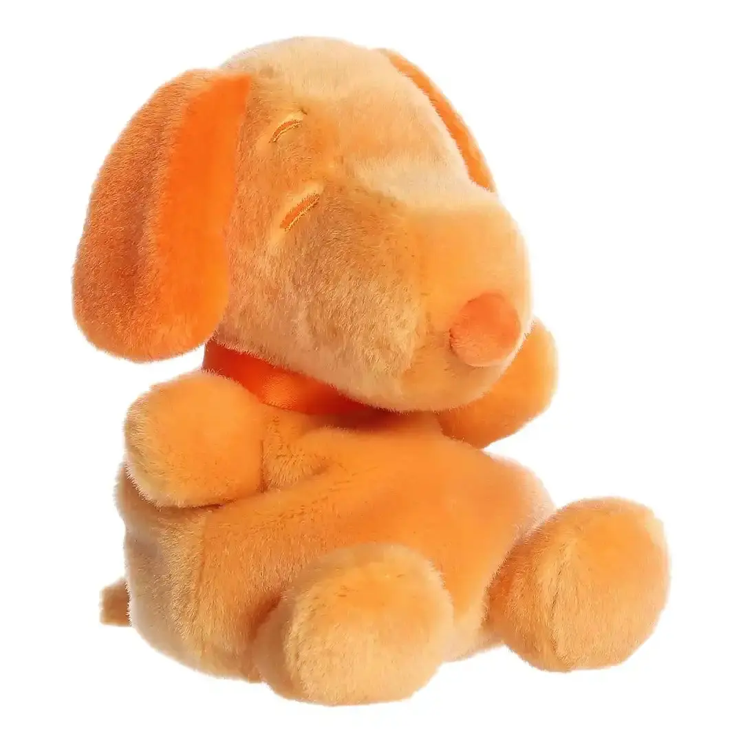 Aurora Palm Pals Peanuts Snoopy Color Collection 5" Orange Soft Adorable Stuffed Animal, Cute Kids' Gift, Cute Stuffed Animal