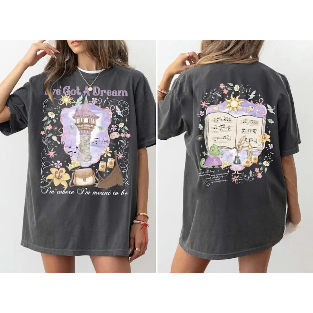Retro Tangled I've Got A Dream Shirt, Floral Pascal Tee