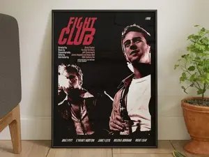 Fight Club Moive Poster, FHD Wall Decor Wall Hangings, Museum Poster, Poster Decor Room, Movie Poster