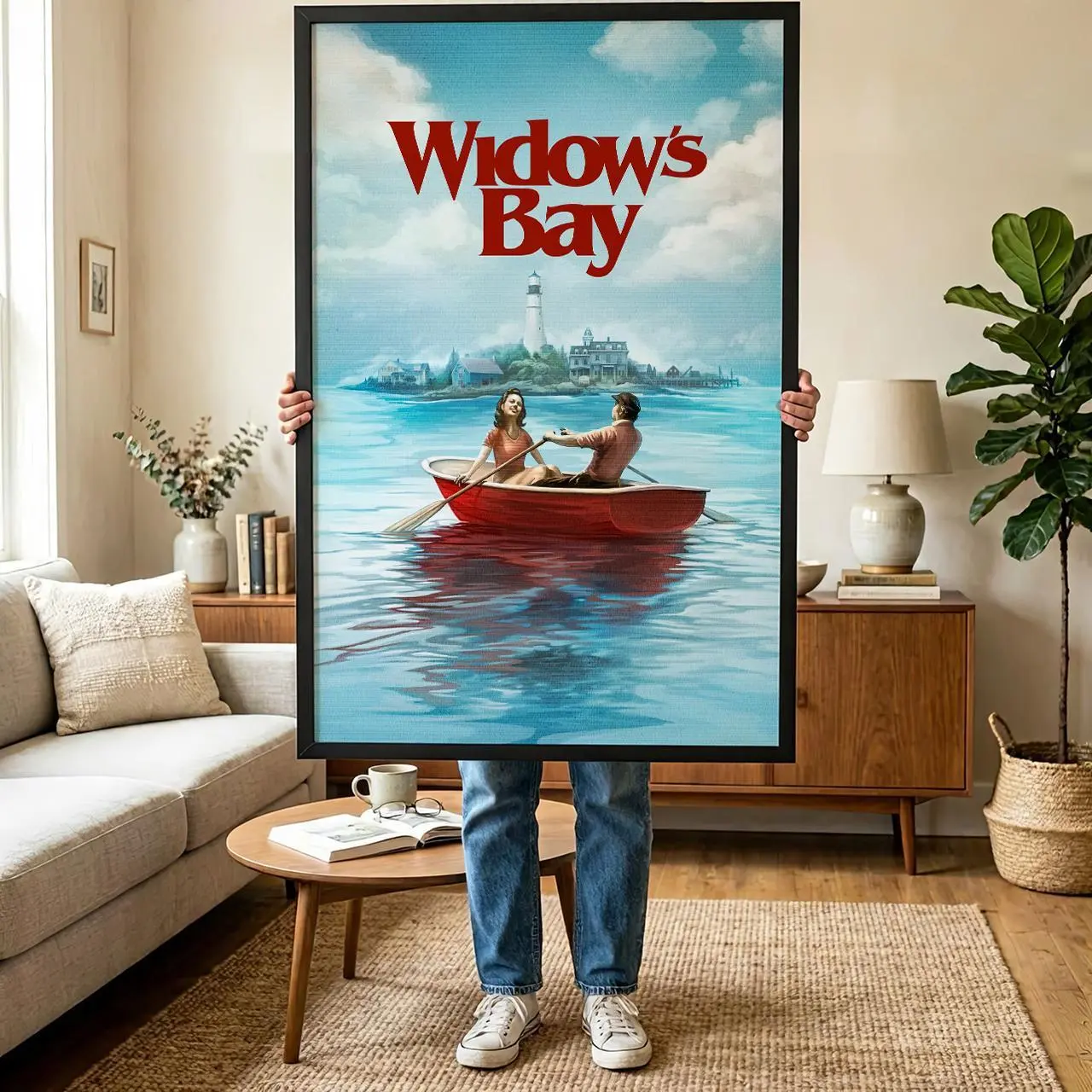 Widow's Bay (2026) TV SHOW Movie Poster, Canvas Print Vintage, Drama, Mystery, and Comedy Wall Art, Fan Gift, Unframed Canvas Print (Unframed)