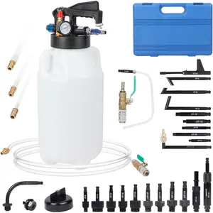 8L Transmission Fluid Transfer Pump Kit with 26 count ATF Adapters, Automatic Oil Extractor & Dispenser Pneumatic Transmission Fluid Pump Set Transmission Filler kit for ATF Refill