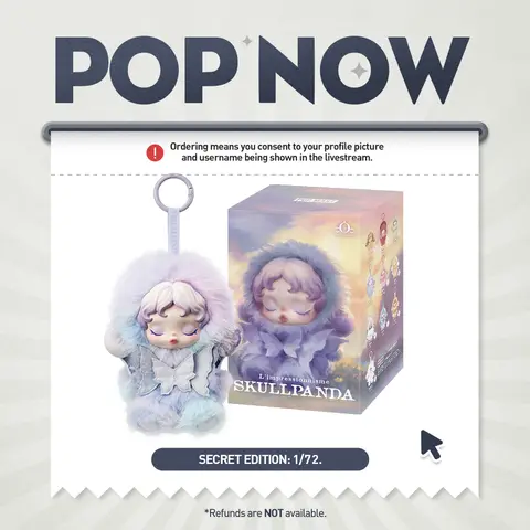 [POP NOW]SKULLPANDA L’impressionnisme Series Plush Doll POP MART