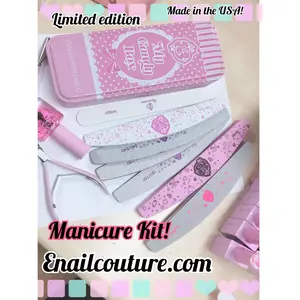 Nail Manicure Kit – Nail Care Set with Cuticle Tools, Nail Files, Oil & Apron | Beauty Essentials