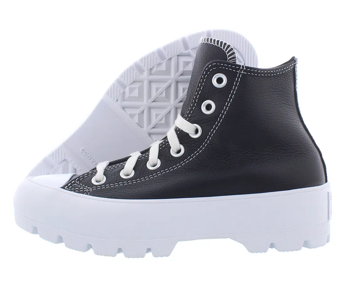 Converse Chuck Taylor All Star Lugged Leather Hi Womens Shoes, Casual, Walking Shoes, Sneaker