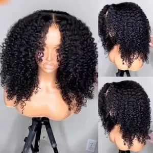 Keiyet 180% Density Glueless 13x6 HD Lace Frontal Wig Human Hair Kinky Curly Brazilian 7x5 HD Lace Closure Wigs For Black Women Pre Plucked