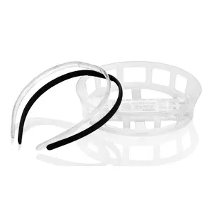 The ORIGINAL Graduation Cap Headband - Keep Your Natural Hair on Grad Day and Secure Your Cap - Black and Clear Headband Included