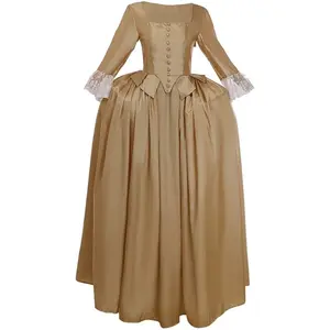 Women's Musical Hamilton Elizabeth Schuyler Angelica Peggy Cosplay Costume Dress Gown