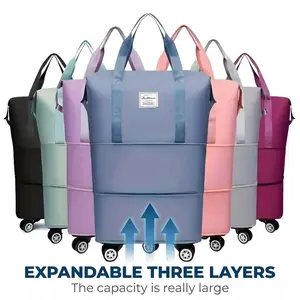 Travel Smarter ️ Expandable Carry-On Bag with Huge Storage Space