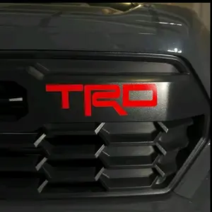 TRD Overlay for Front Grill Stiker- Customizable Design, High-Quality Finish, Reflective Surface, Compatible with Various Products, 100% Vinyl Truck Decals