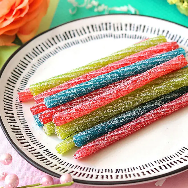 SCARY Sour Punch Twists Bites 1/2lb