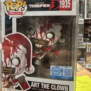 Funko Pop Art the clown with Axe, bloody, Santa in chest