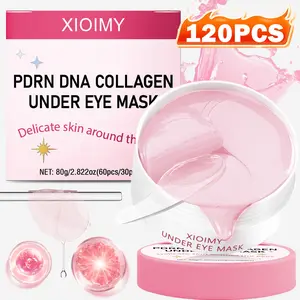 120pcs Salmon Dna Collagen Eye Treatment Mask, Reduces Dark Circles, Smooths Skin, Hydrates & Brightens, Gel Patch for Eyes Care, Moisturizing Eye Mask, Collagen Eye Patches