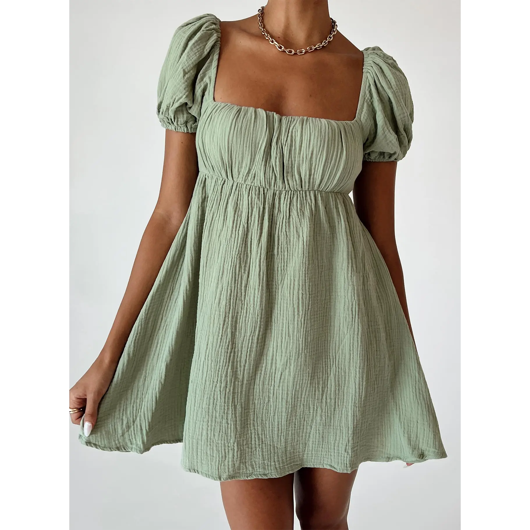 Let's Dance Mini Dress Sage